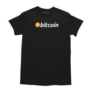 🪙Bitcoin Official Logo T-Shirt Graphic Tee 100% Cotton Cryptocurrency Crypto - Picture 1 of 7