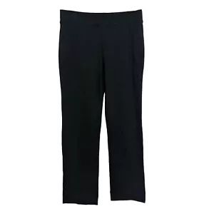 J.CREW Straight Leg Yoga Pant M Black Pull On Stretch Athleisure NWT B79 - Picture 1 of 6