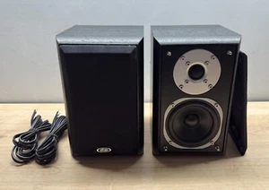 Eltax Millennium Mini Speaker System 1 PAIR HiFi Stereo Bookshelf Speakers Black - Picture 1 of 11
