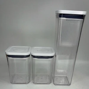 Oxo Containers Lot of 3~ 1.1 qt (2)- 2.3 qt (1) - Picture 1 of 5