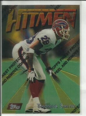 1997 Topps Finest #31 Thomas Smith Buffalo Bills Hitmen - Image 1 of 2