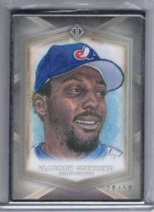 2020 Transcendent Hall of Fame VLADIMIR GUERRERO Framed SKETCH 28/50 Topps