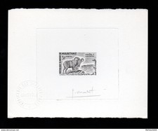 Mauritania 143 Artist signed die proof. 1960 Moufflon Fauna Animals
