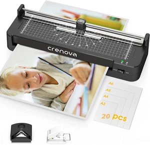 Laminiergerät A3 mit 20 Laminierfolien eingebautem Papierschneider für Schule - Bild 1 von 9