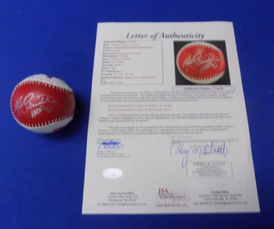 Philadelphia Phillies Hall of Famers Multi-Signed Baseball: Schmidt, Carlton, Ro - Image 1 of 4