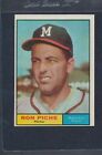 1961 Topps #061 Ron Piche Braves Ex *7135