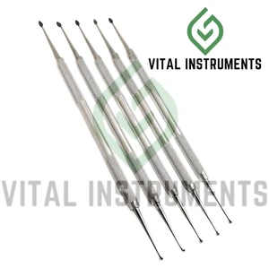 Set of 5 Dental Cleoid-Discoid Spoon Excavators #90/93 Restorative Stainless CE - Picture 1 of 1