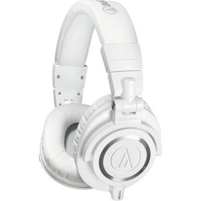 Audio-Technica ATH-M50x Closed-Back Monitor Headphones (White) - Image 1 of 4