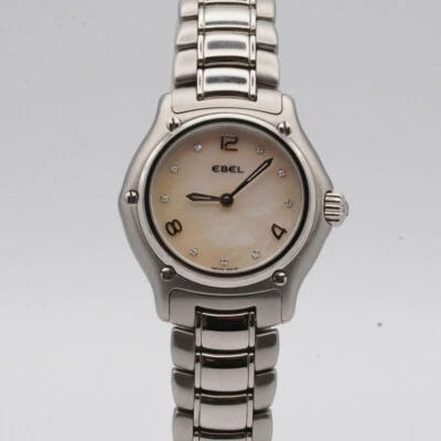 Ebel 1911 Reloj de Mujer Acero 30MM Superior Estado Con Orig. Pulsera 9090211 5 - Imagen 1 de 4