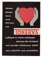 Alte Reklame Werbung "Tonerva" Natura-Werk Hannover ca. 50er Jahre (A100)
