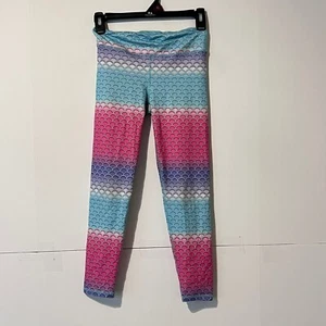 Eddie Bauer Girls Active Leggings Size M (10/12) Multicolor Lizard Scale Joggers - Picture 1 of 8
