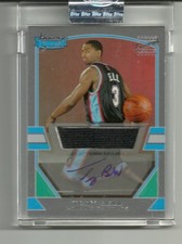 2003-04 BOWMAN SIGNATURE BASKETBALL - TROY BELL AUTO JERSEY - GRIZZLIES - 51/249