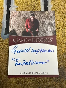 GoT Iron Anniversary 2 2021 Gerald Lepkowski como Zanrush inscripción autógrafo - Imagen 1 de 2