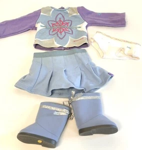 American Girl Doll-I Like Your Style MEET OUTFIT Shirt Skort & Boots+ Underwear - Picture 1 of 6