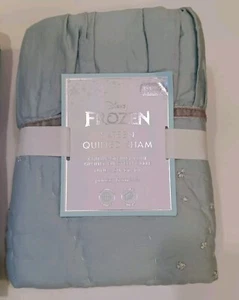 NWT Pottery Barn Kids x Disney Frozen Euro Sham Aqua Blue - Picture 1 of 4