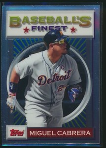 2020 Topps Baseball's Finest Flashbacks #3 Miguel Cabrera Detroit Tigers