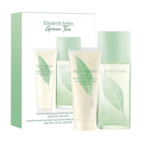 Juego de regalo de 2 piezas Green Tea de Elizabeth Arden 3,3 EDP + 3,3 gotas de miel crema corporal nuevo en caja Foto 1 de 1