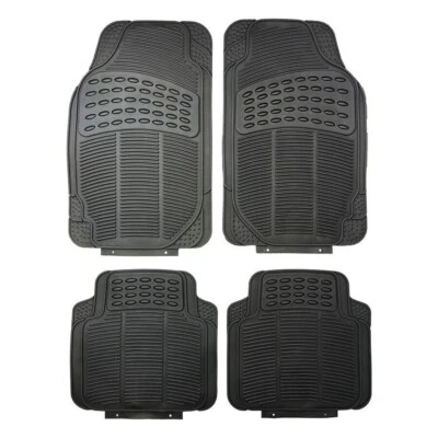 FOR SEAT ALTEA + ALTEA XL - UNIVERSAL 4 PIECE HEAVY DUTY DURABLE RUBBER CAR MATS - Image 1 of 4
