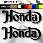 2 adesivi sticker HONDA old prespaziato,decal moto,casco 19,5
