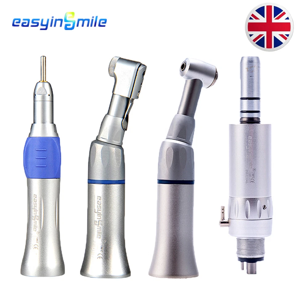 EASYINSMILE Dental Slow Speed low Straight Handpiece contra Angle Air motor 2/4Hole ES203NSK