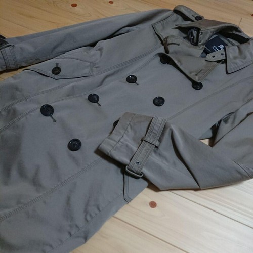 BURBERRY BLACK LABEL Trench Cappotto Uomo Ka ki US Taglia S Autentico