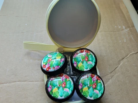 LORVIES Southwestern Cactus Crystal Glass Cabinet/door knob pulls Cover