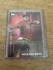 2016 Topps Scouting Report SOCRATES BRITO Auto Diamondbacks #SRA-SB