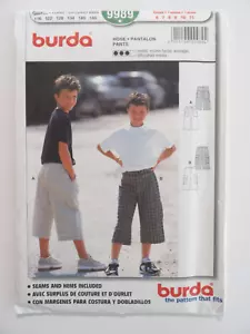 Burda 9989 Boy's Loose Fitting Shorts Size 6-11 Uncut Sewing Pattern - Picture 1 of 3