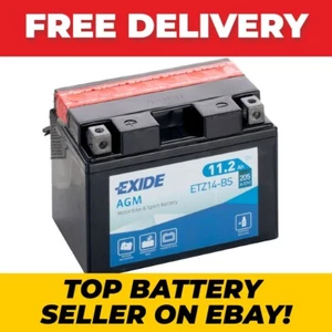 EXIDE ETZ14-BS 12V MOTORCYCLE BATTERY - Picture 1 of 5