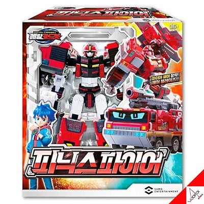 METAL CARDBOT PHOENIX FIRE Transformer Robot Fire Truck Action Figure Toy 2023 - Image 1 of 4