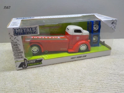 Camión de remolque Ford COE Firestone 1947 Jada Just Trucks Foto 1 de 4