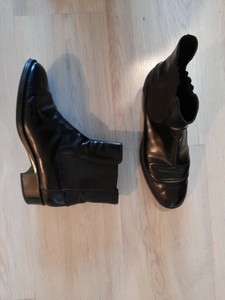 Boots en cuir verni fille - noir, Fille - Vetement et déco Cyrillus