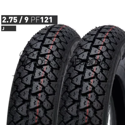 OEM QUALITY KIT DA 2 COPERTONI GOMMA PNEUMATICO RUOTA PER VESPA 50 LAMBRETTA 2.75.9 2/75/9 D