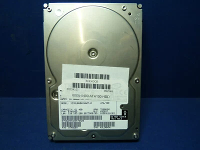 Hard Drive 60GB IBM 7200RPM 5400 ATA100 HDD - Image 1 of 4