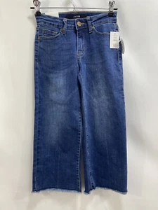 NEW JOE’S THE EMMA CROP Kids Size 10 Blue Mid Rise Wide Legs - Picture 1 of 15