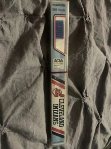 Cepillo de dientes Maxill 350 DH juvenil vintage sellado Cleveland Indians MLB - Imagen 1 de 4