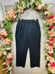 Uniform Pants Size 16 Womens Navy Blue Elastic Waist Outdoor Hiking Horace Small - Picture 1 of 13