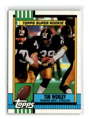 1990 Topps - #175b - Tim Worley - Pittsburgh Steelers - Image 1 of 2