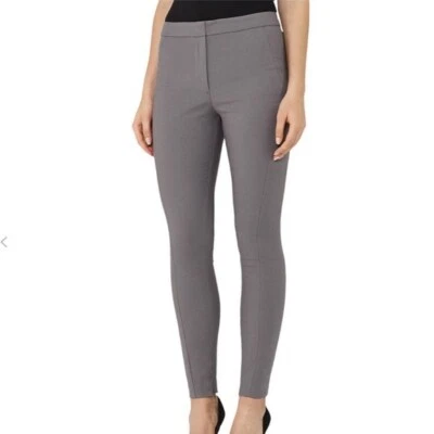 Reiss Women's Darla Skinny Tailored Trousers Pants Size 2 Gray Career Foto 1 de 4