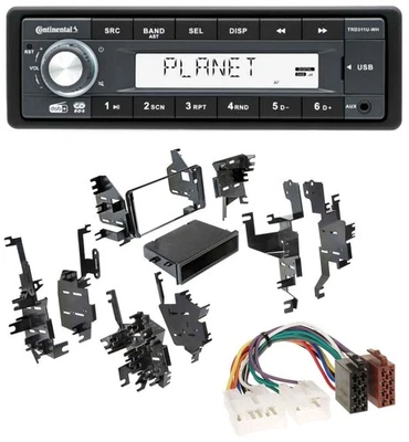 Continental MP3 AUX USB DAB 1DIN Autoradio für Toyota Highlander MR2 Sequoia Yar - Bild 1 von 4