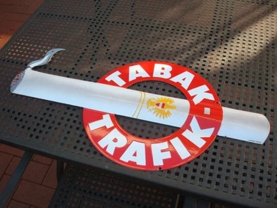 *AUSTRIA TABAK EMAILLESCHILD WERBESCHILD ZIGARETTEN  - Bild 1 von 4
