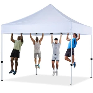 10x10 Pop Up Canopy Tent Commercial Series,White - Picture 1 of 7