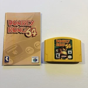 Donkey Kong 64 Nintendo 64 1999 N64 with manual Authentic and Tested DK 64 - Picture 1 of 3