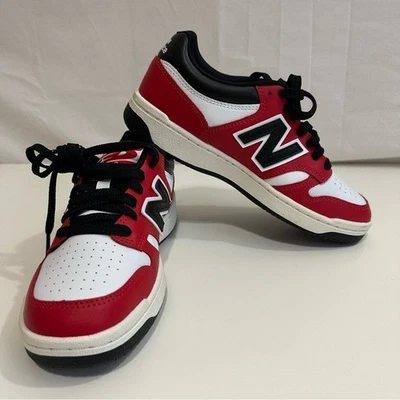 Zapatillas New Balance Niños 480 Rojo y Blanco Talla 5.5 Foto 1 de 4