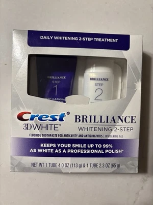 Crest 3D White Brilliance 2 Step Kit – Toothpaste 4oz + Whitening Gel 2.3oz - Image 1 of 4