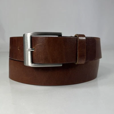 Cinto social de couro marrom usado H&M - Tamanho 30 - Imagem 1 de 4