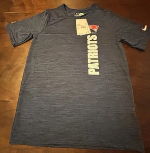 Boys Youth Nike Dri-Fit New England Patriots Short Sleeve Shirt Size Large - Picture 1 of 6