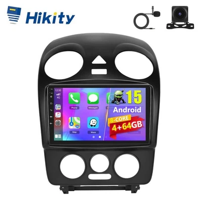 Carplay Android Radio mit 8Core 4+64G GPS Navi WiFi RDS Für VW New Beetle 98-10 - Bild 1 von 4