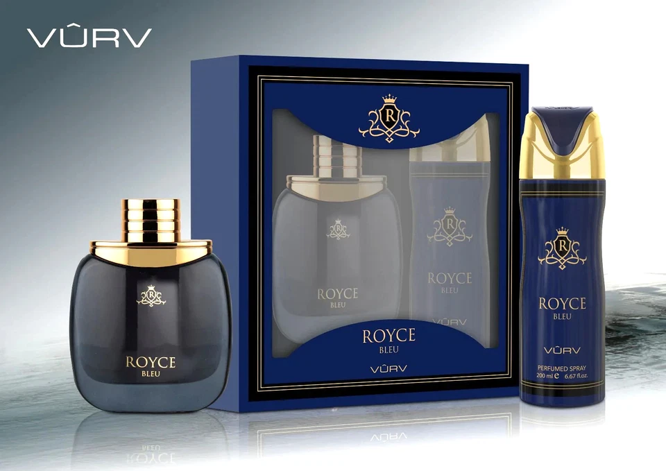 VURV NEW ROYCE BLEU Set de Regalo EDP 100 ML/3.4 0Z y Spray Corporal 200 ML 🔥 Foto 1 de 1