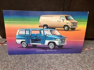 1985 Chev Sportvan Chevy Van Showroom Karton Poster 32" x 18" Promo - Bild 1 von 13